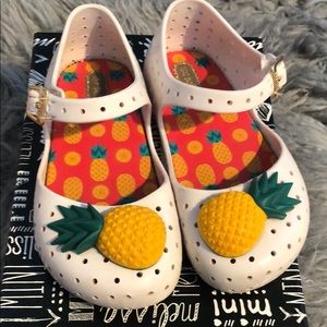 Pineapple Mini Melissa shoes!!